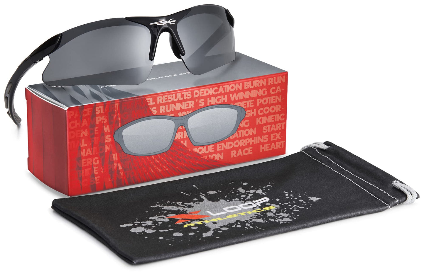 X LOOP Kids Sports Sunglasses for Boys Girls Children Age 3-10 - Half Frame UV400 Baseball Cycling Softball Glasses
