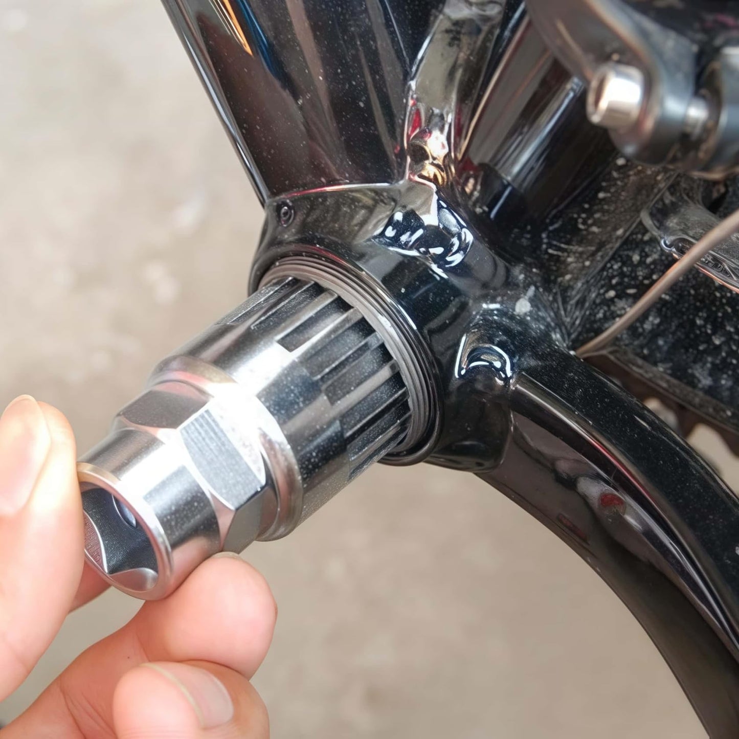 Phidinova Bike Bottom Bracket Removal Tool with 20-Tooth, Heavy-Duty Crank Puller Drive Wrench Compatible with Shimano Bottom Bracket