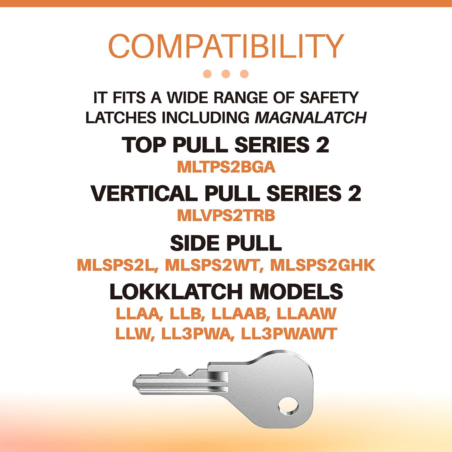 4 Pack 62462 Magna Latch Replacement Keys for Yard, Garden, and Pool Gate Safety Latches Compatible with D&D MagnaLatch Series 2 (Old Style) & LokkLatch Downward-Facing Keyhole