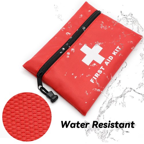 Faylapa 12Pcs Mini Empty First Aid Bag, Portable Multifunction Emergency Medical Pouch, Travel Essentials Bag with Zippered for Travel, Home, Office, Vehicle, Camping, Hiking(Bag Only)
