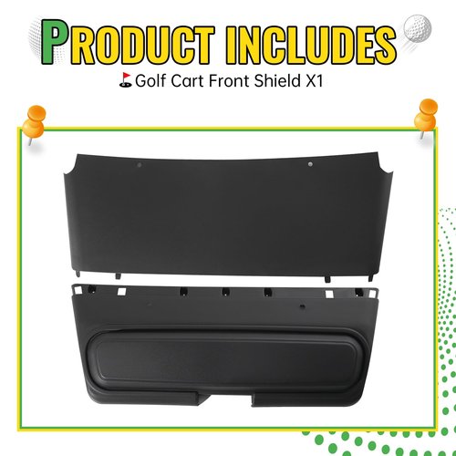 Golf Cart Front Shield Cover Shock Bumper Brush Guard for EZGO TXT Accessories, Replaces OEM 27166G01 27166G02 27166G04