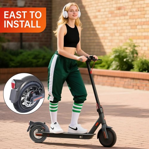 Yungeln Scooter Rear Mudguard with Rear LED Brake Light Rear Compatible with Segway Ninebot Max G30/Max G30 E/G30 LP Electric Scooter