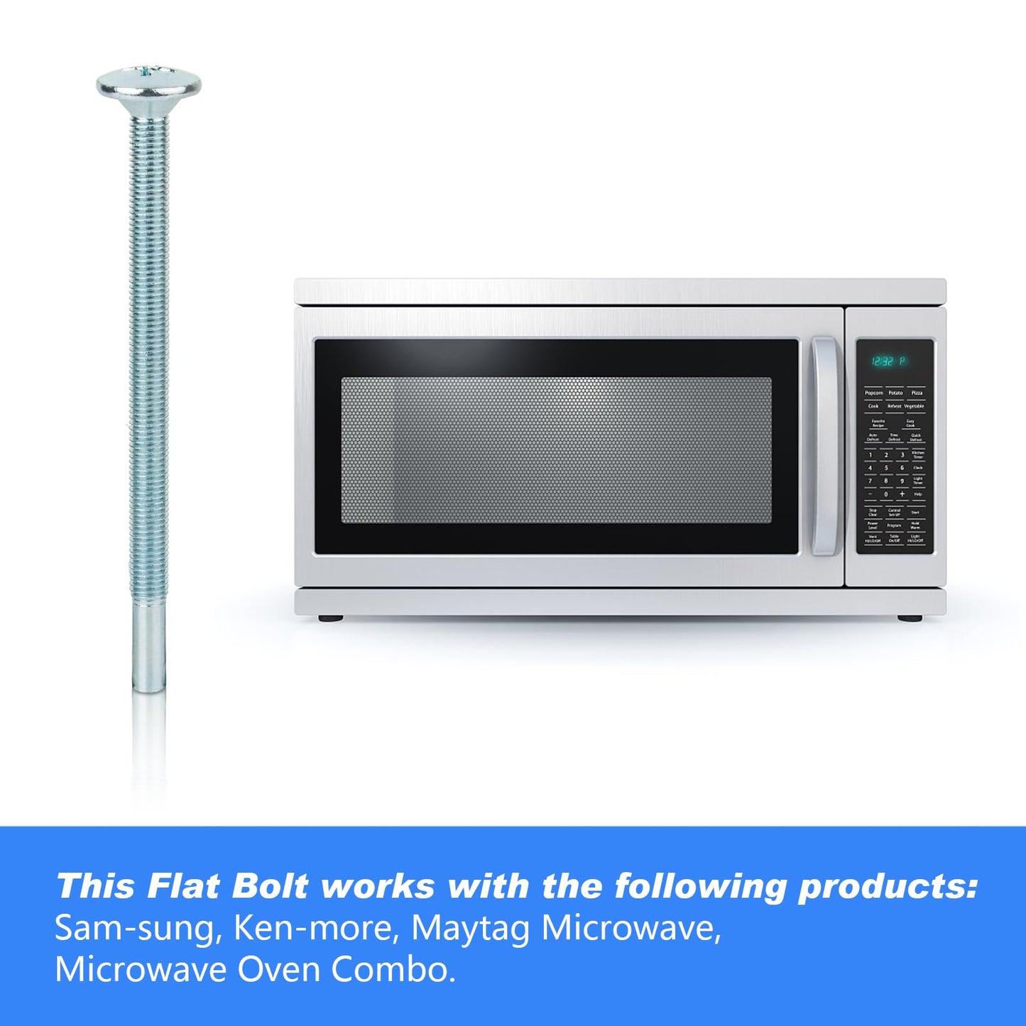 DE60-20066A Microwave Mounting Flat Bolt | Easy Installation, Universal Fit | Upgrade Your Kitchen (2 Pack)