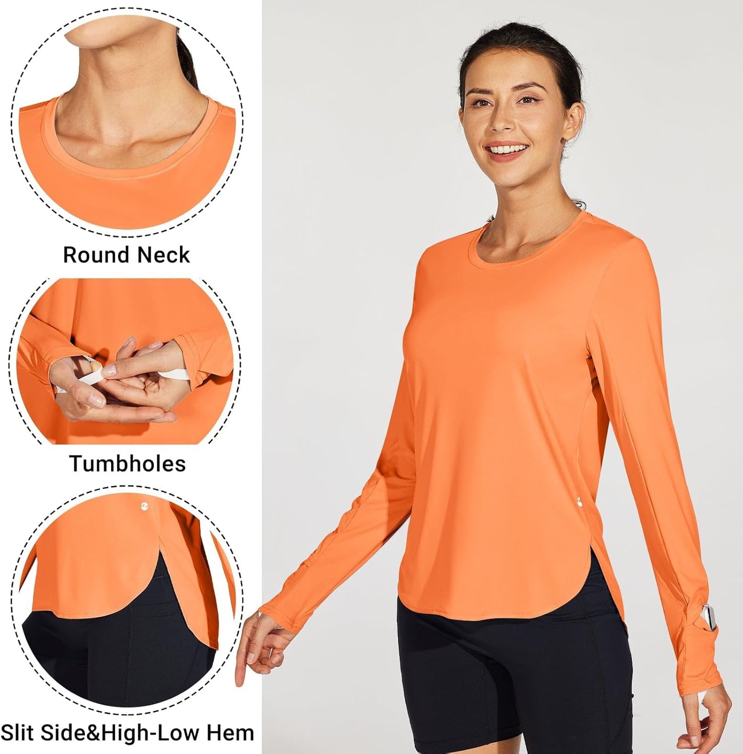 Willit Women's Sun Shirt - UPF 50+ Long Sleeve UV Protection for Hiking | Lightweight & Quick Dry