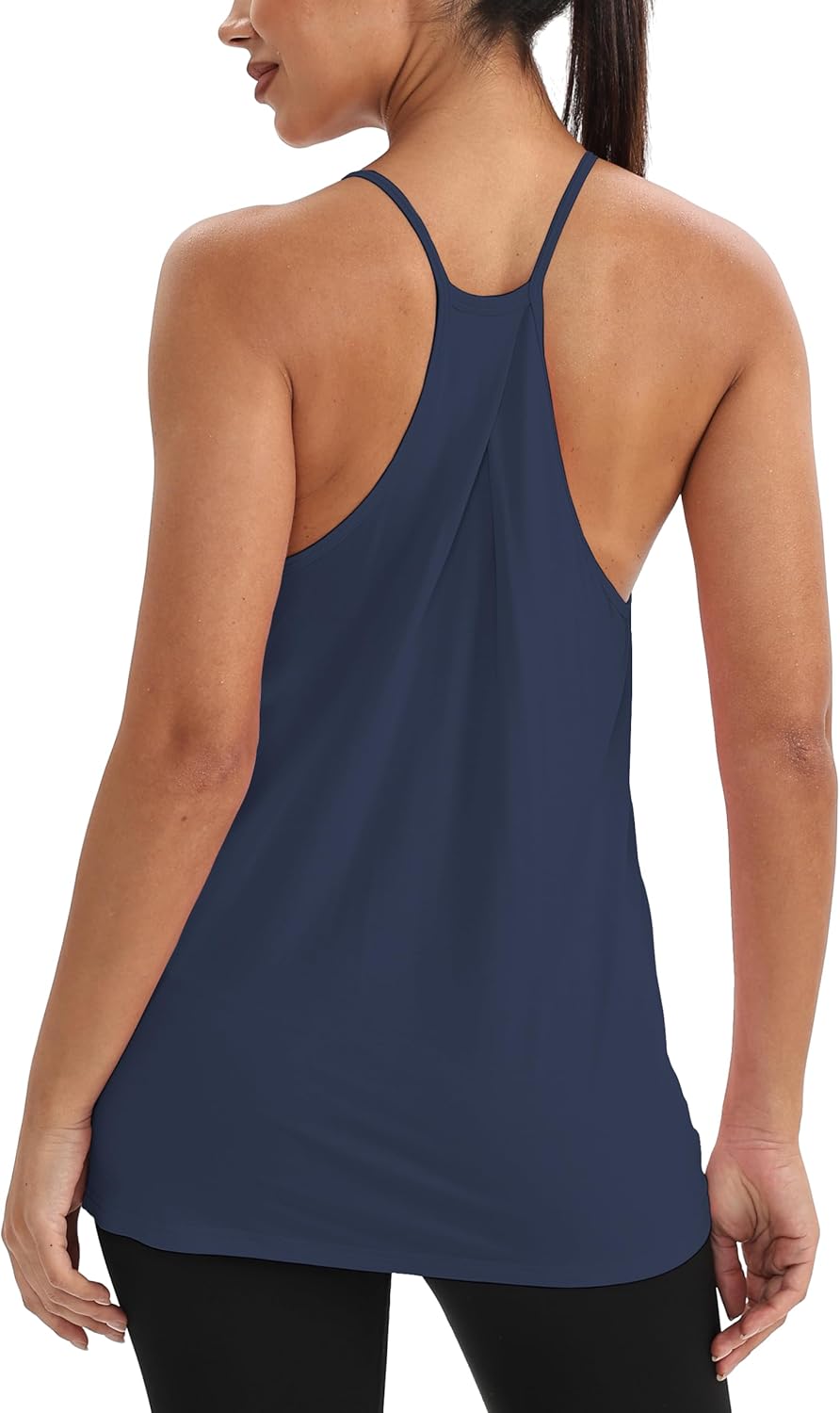 Mippo Women's Workout Tank Tops - Racerback Design for Yoga & Gym | Open Back Athletic Shirt