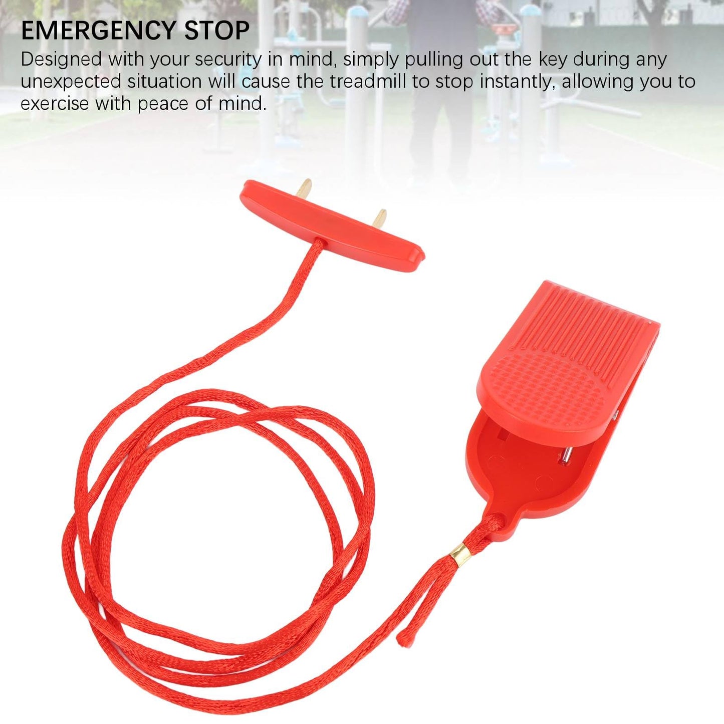 Fockety Treadmill Magnet Safety Key, Magnetic Safety Switch for JX for ZXCH for ISPO, Universal Treadmill Emergency Stop, Magnet Double Insert Treadmill Running Machine Replacement