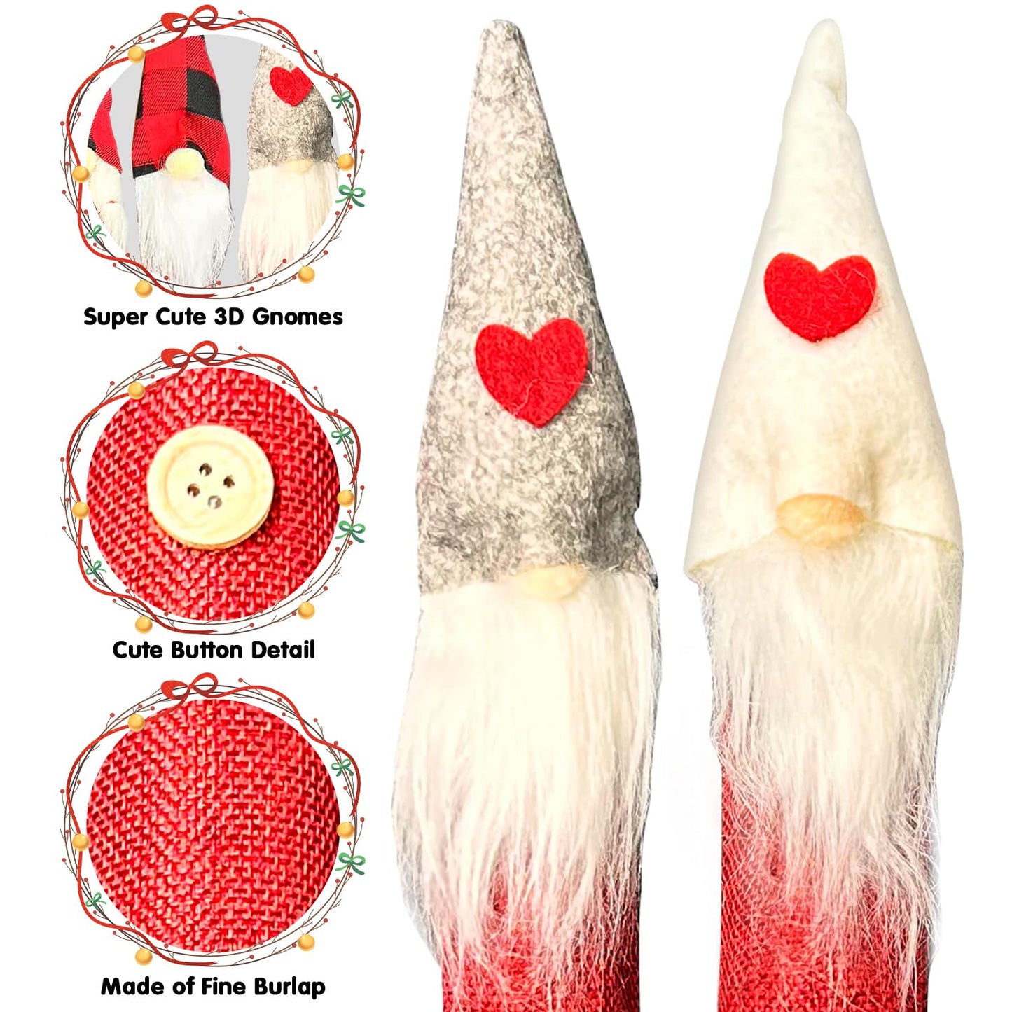 Christmas Refrigerator Handle Covers Adorable Swedish Tome Gnome Kitchen Appliance Handle Covers Microwave Oven Dishwasher Decors Fridge Door Handle Covers Xmas Home Decorations Party Favor Supplies