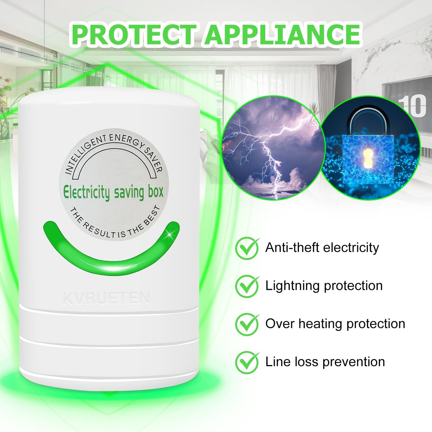 Power Saver Pro X 2025 – Electricity Saving Box, Stop Watt Energy Saving Device, Plug-in Energy Savers (4-Pack), US Plug, 90V–250V, 30kW – Stabilizes Voltage & Reduces Energy Costs