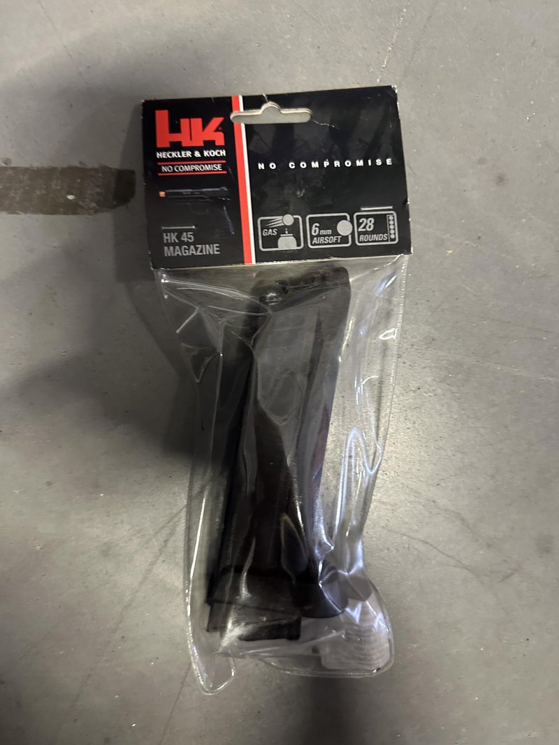 Elite Force HK Heckler & Koch HK45 GBB Blowback 6mm BB Pistol Airsoft Gun Magazine, Fits HK45 GBB Full Size (28-Round)
