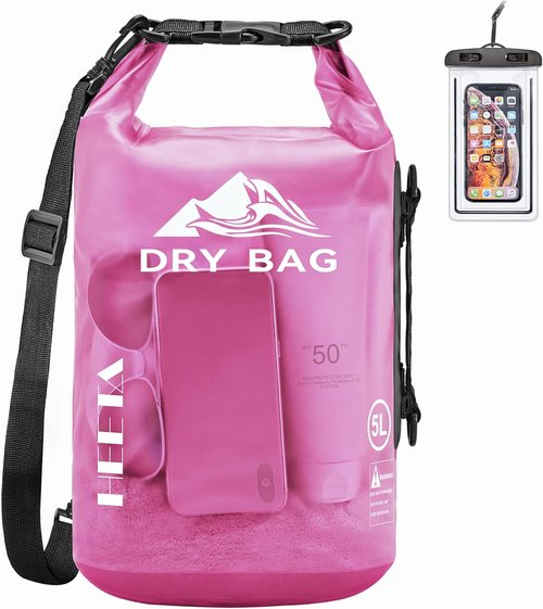 HEETA Waterproof Dry Bag - Lightweight Roll Top Storage for Travel & Water Sports | 5L/10L/20L/30L/40L Sizes