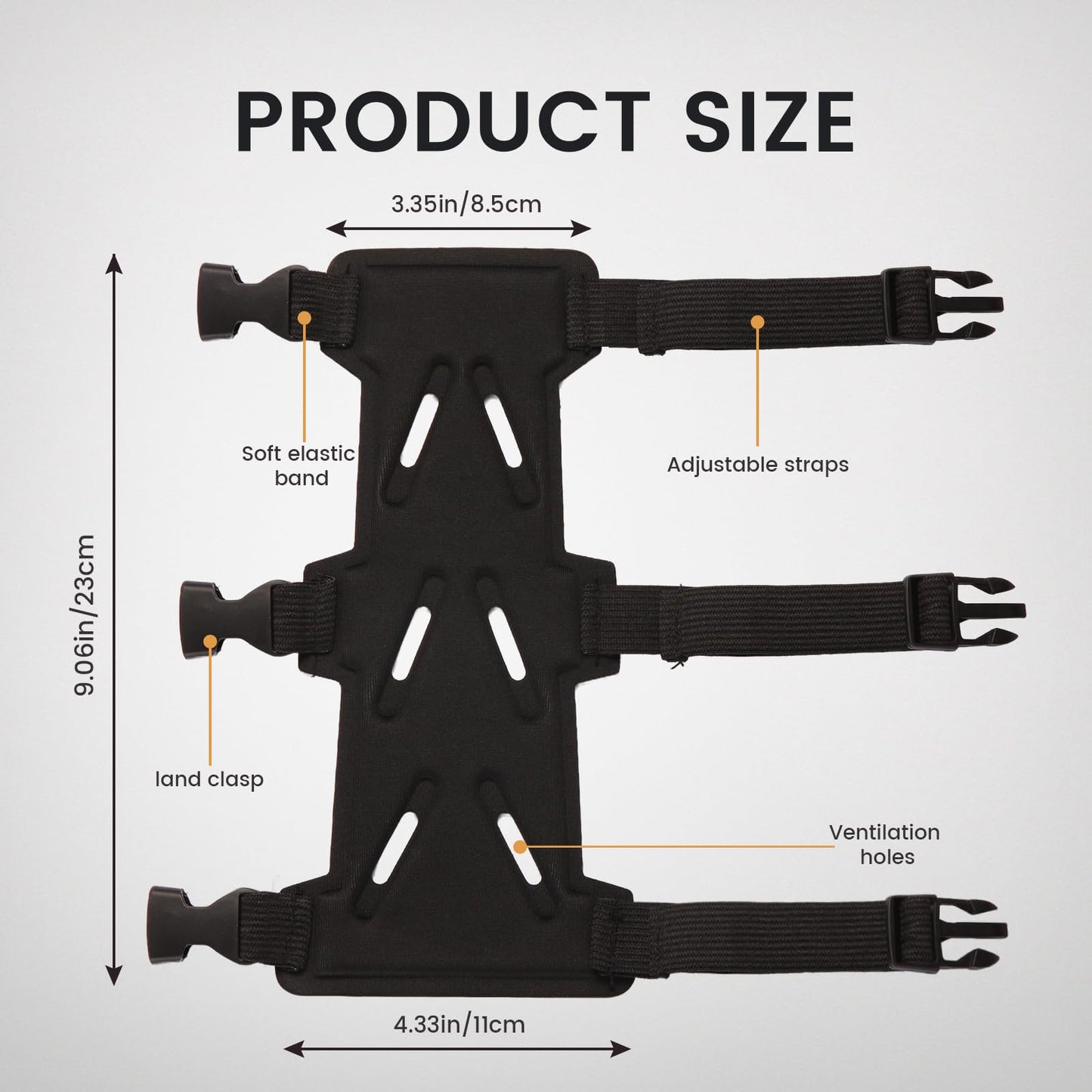 AHOSOUTLY Archery Arm Guard, Adjustable & Breathable Double-Layer Forearm Protector with 3 Straps, Unisex Ambidextrous Design for Youth & Adults, Archery Hunting Target Practice