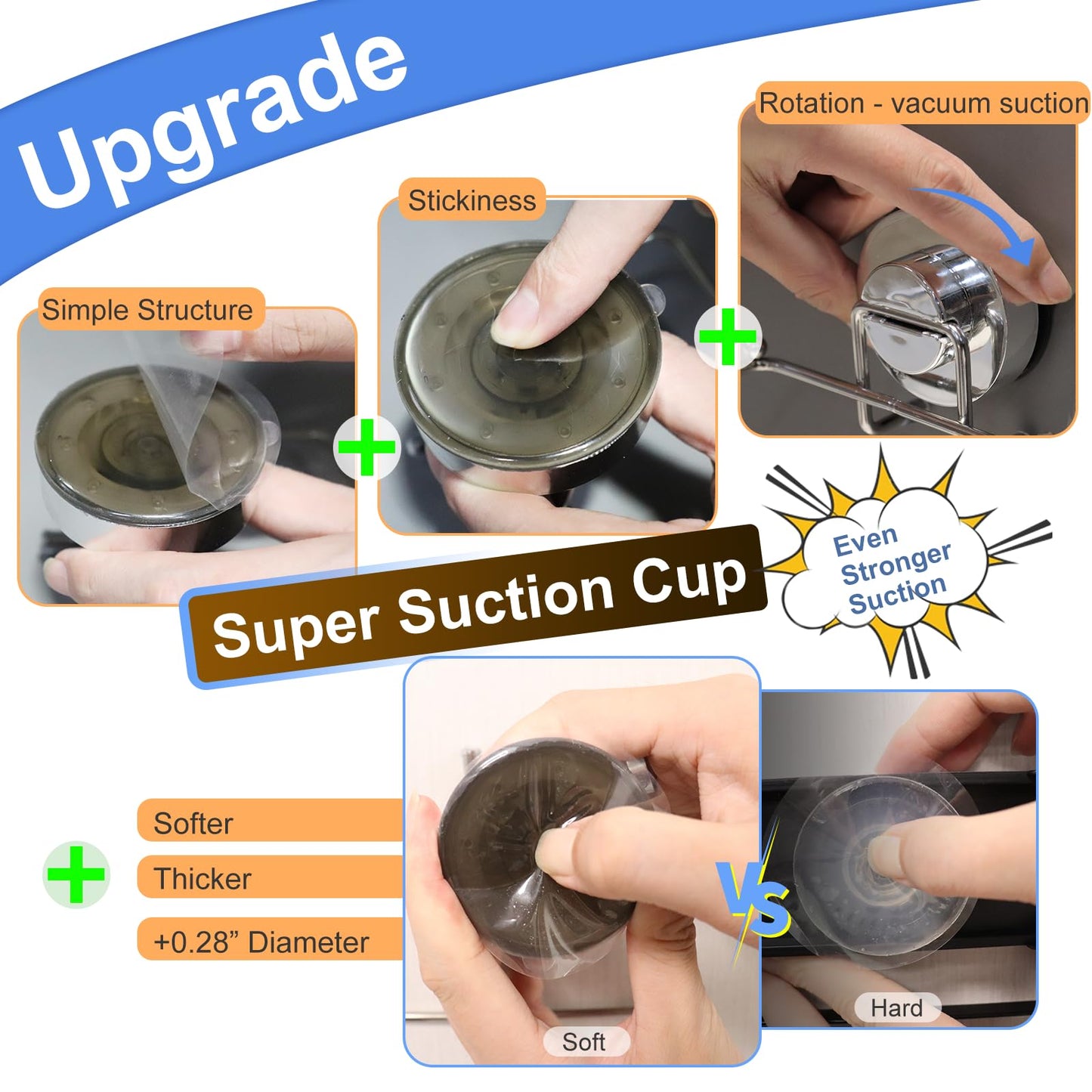 Mamakura Sink Drain Strainer Basket for Food Waste, Upgraded Strong Suction Kitchen Food Catcher Filter,stainless steel Sink Strainer for Small Sink