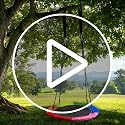 Rainbow Saucer Swing - 40 Inch, 900lbs Capacity, Adjustable Straps