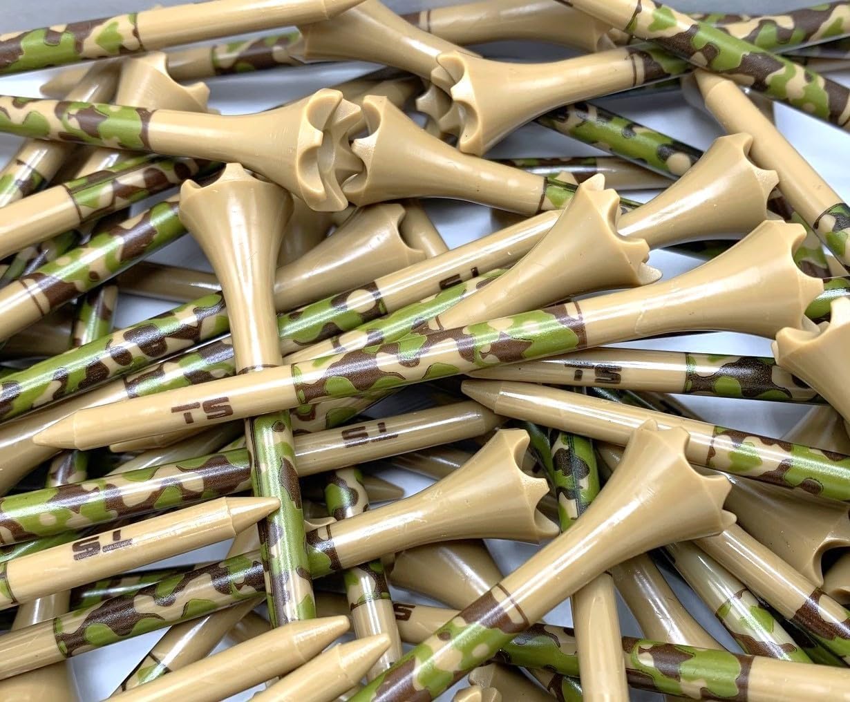 TRUESTRIKE Premium Golf Tees - Durable 3¼" or 2¾" Plastic Performance Tees (100 Pack) - Made in USA