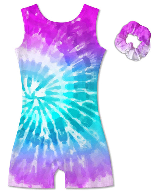 Vogseek Gymnastics Leotards for Girls 6 7Y Psychedelic 2PC Dance Biketards