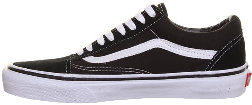 Vans Old Skool Unisex Sneakers, Black/White, 11 US Women/9.5 US Men