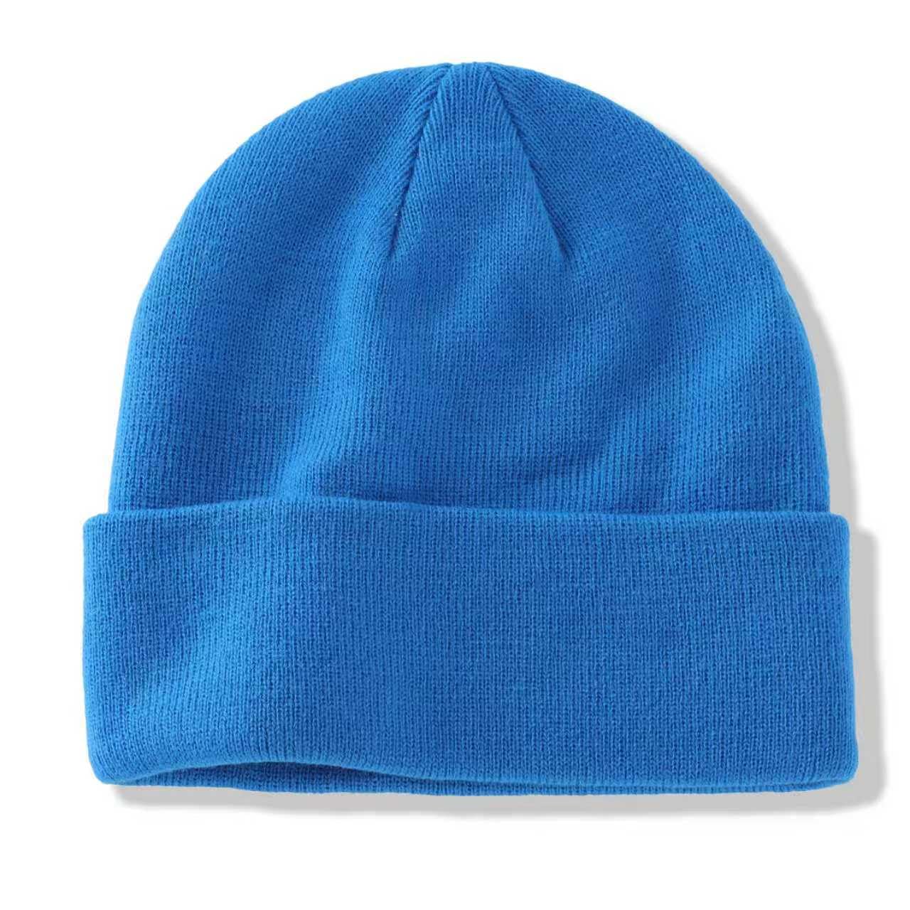 Home Prefer Mens Beanies Cuffed Knitted Winter Hat Watch Skull Cap Warm Beanie Hat for Men Women Unisex Gifts (US, Alpha, One Size, Bright Blue)
