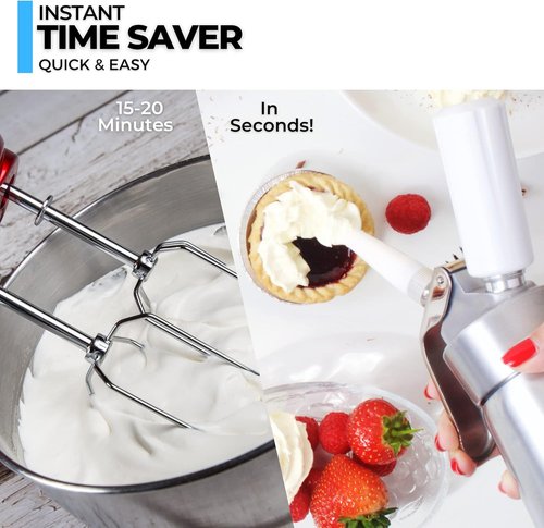 ICO Whipped Cream Chargers - 10 Count 8g N2O for Whipped Cream Dispenser | Perfect for Standard Makers