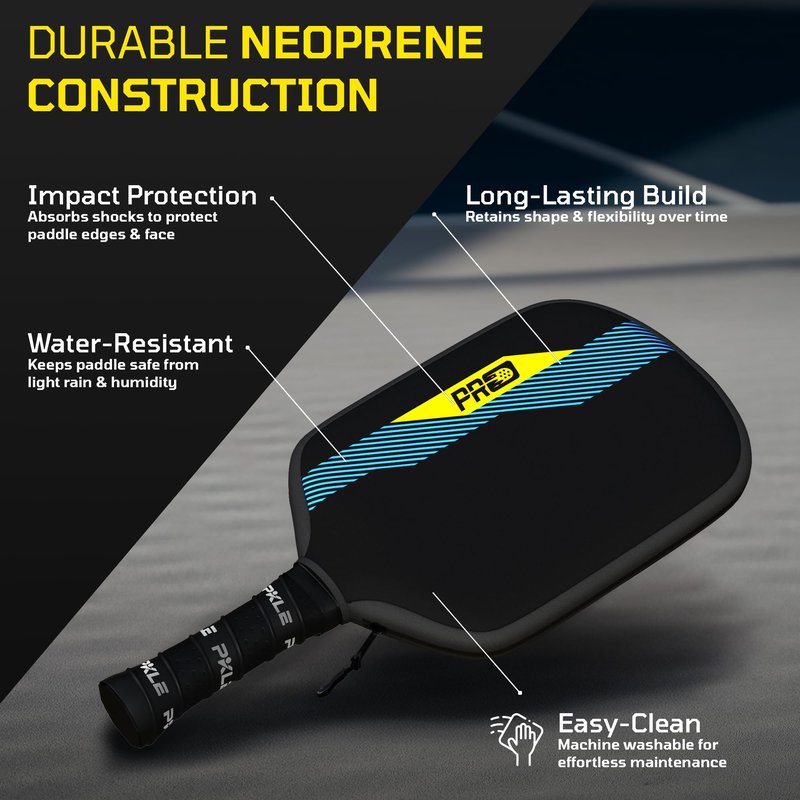 PicklePro Pickleball Paddle Cover – Neoprene Pickleball Paddle Case, Slim Lightweight Sleeve, Universal Fit
