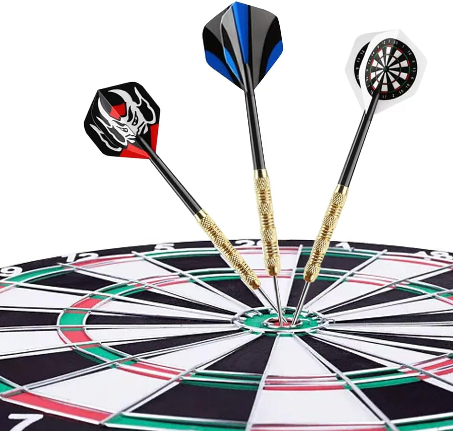 Professional Steel Tip Darts Set by [Brand Name] - 18 Metal Darts with 24 Unique Flights for Dart Boards