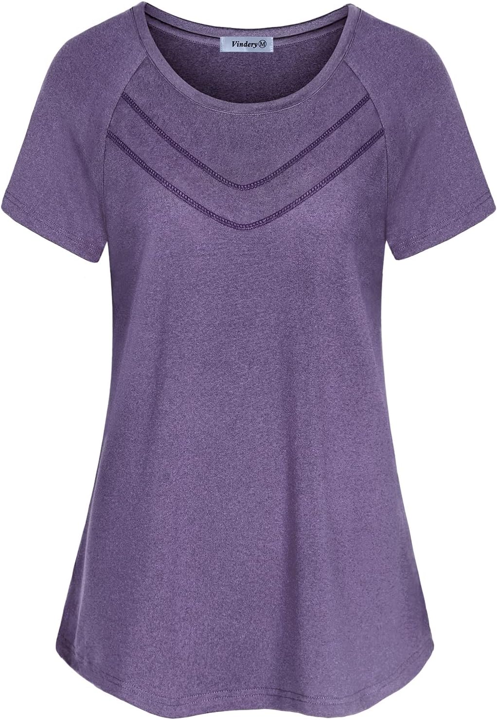 Vldnery Women's Quick-Dry Yoga Workout Shirt - Loose Fit Athletic Top for Gym | 2025 Collection