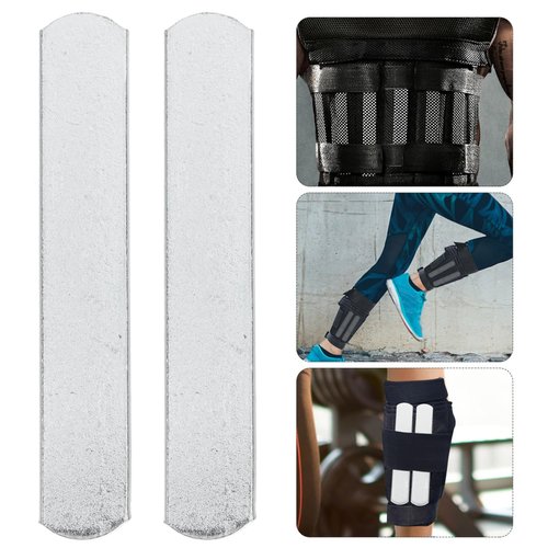 10 Pcs Weighted Steel Plates, 5.89 Inch Stainless Steel Inserts, Fitness Workout Running Vest Ankle Leg Equipment Accessories