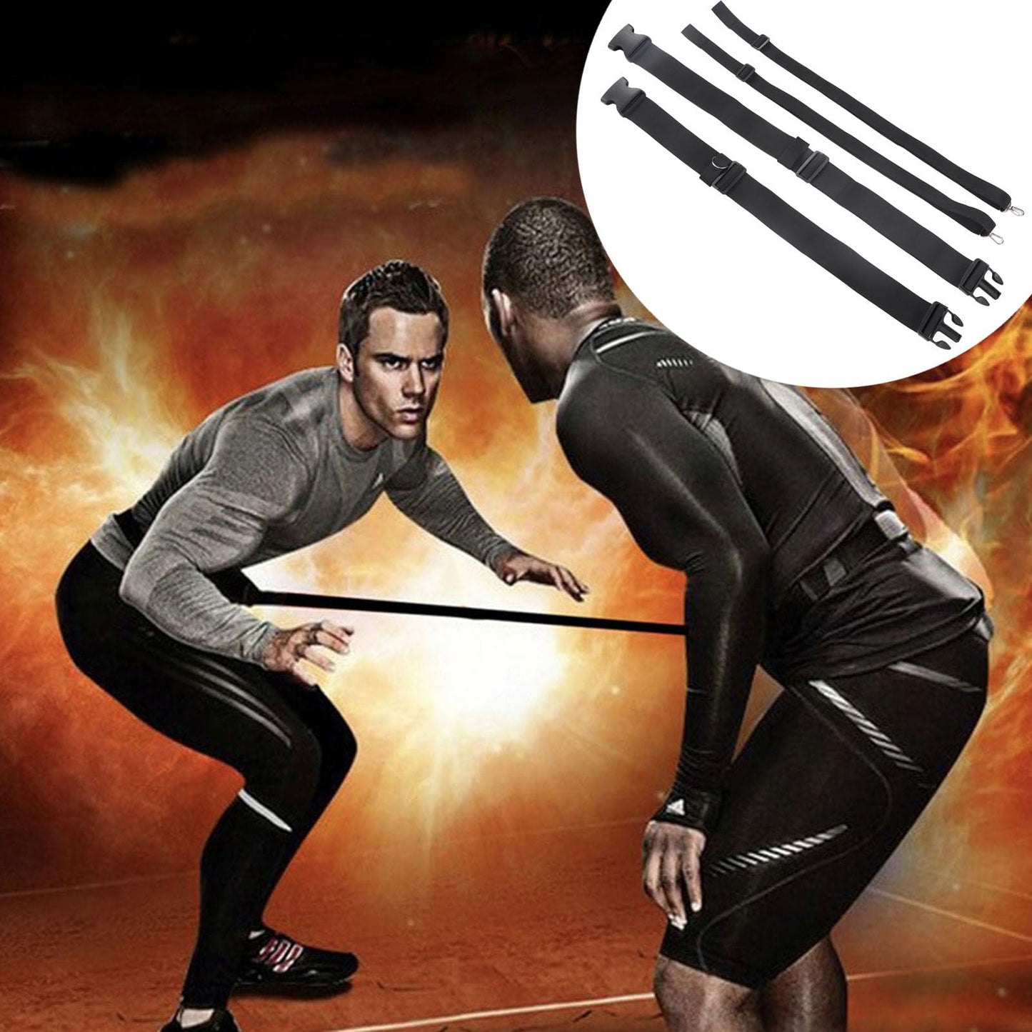 Topyond Soccer Training Belt, Speed and Agility Training Set, Athletic Gear Reaction Trainning Belt for Soccer Footwork Reaction, Includes Belt and Nylon Components, Unisex