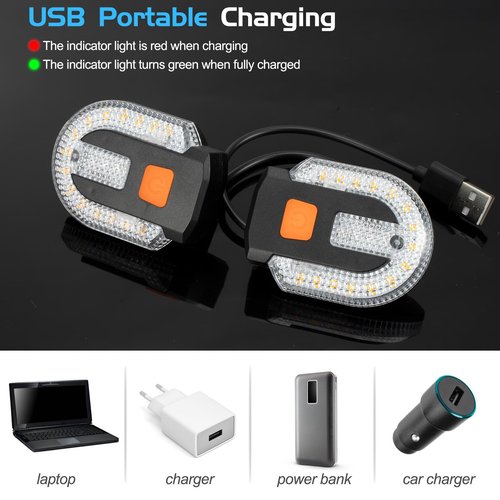 ChimimeDecor 2Pcs Bicycle Turn Signals with Alarm, Split/Integrated Bicycle Tail Light, Brake Light, 5 Light Modes, USB Rechargeable, Waterproof, Remote Control & Detachable for Safe Night Cycling