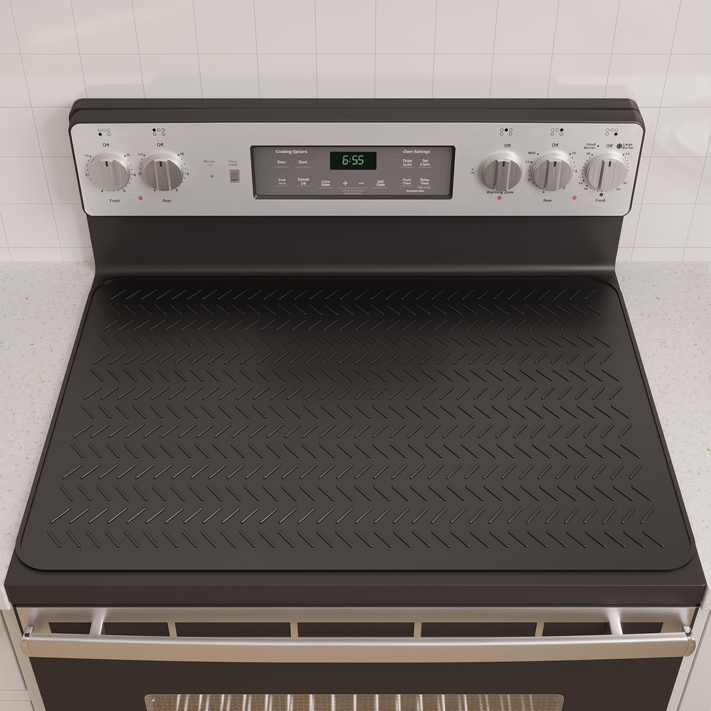 GUDEYIHE Stove Top Covers for Electric Stove, Thickened Premium Silicone Stove Mat for Glass Top Stove, 28 x 20 Glass Stove Top Cover Protector, Oven Range Top Cover, XL Dish Drying Mat