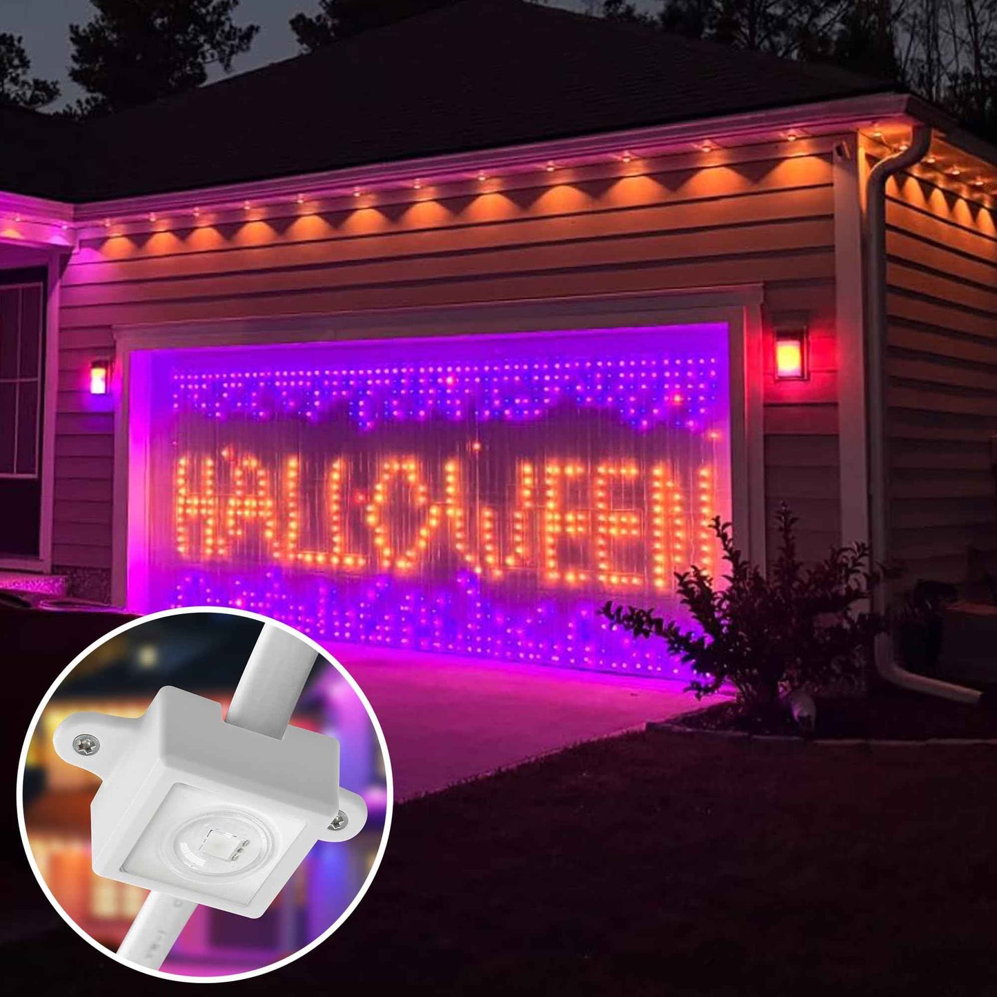 Shupakul 40 Pcs H705 LED Light Mounting Bracket Clip,Waterproof H705 LED Lights Mount Set with 80 Screws,Screw Mounting White Square Light Brackets for Outdoor Installation