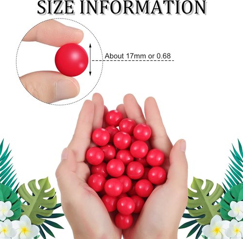 Civaner 68 Caliber Projectiles - Reusable Solid Plastic Nylon Paintballs for Defense & Practice