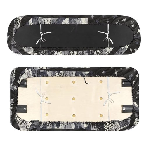 SEANATIVE Universal Fit Golf Cart Seat Covers Breathable Club Golf Cart Seat Cushions American Flag 2-Pack with Non-Slip Backing Golf Car Accessories Quick-Install Cover