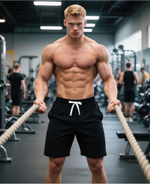 JIHUILAI Men's Sweat Shorts - 7" Drawstring Elastic Waist Gym Shorts | Casual Athletic Joggers with Pockets, S-3XL