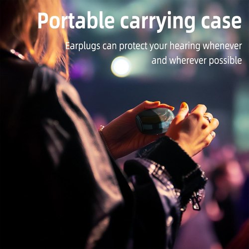 LYSIAN High-Fidelity Ear Plugs - Reusable Musicians Earplugs for Noise Reduction 18dB | 2 Pairs (L+S) - Clear Sound & Comfortable Fit