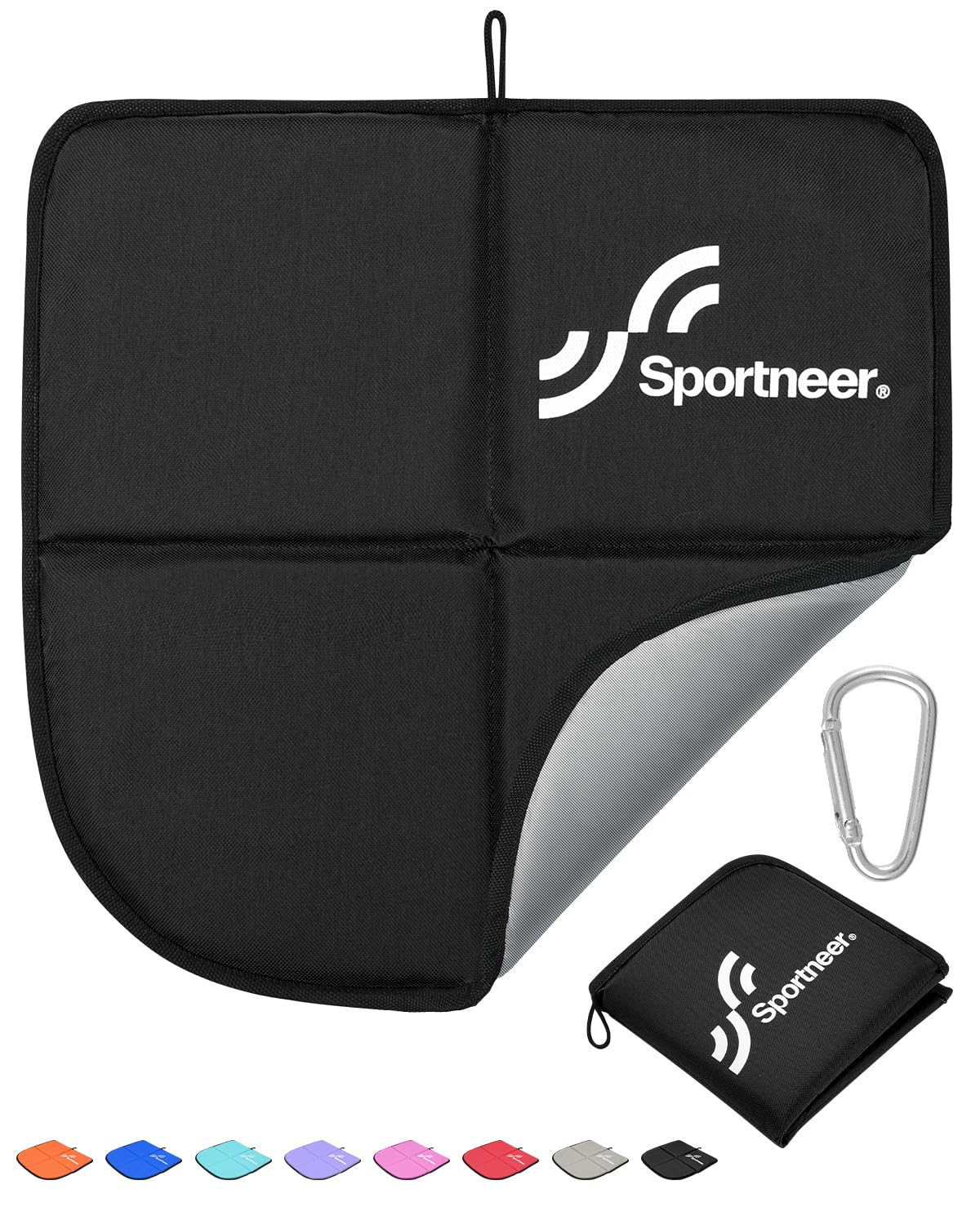 Sportneer Sitting Pad, 0.13lbs Lightweight Waterproof Folding Seat Pad for Backpacking, 15.75'' x 15.75'' Portable Camping Seat Mat for Hiking, Picnics & Outdoor Use