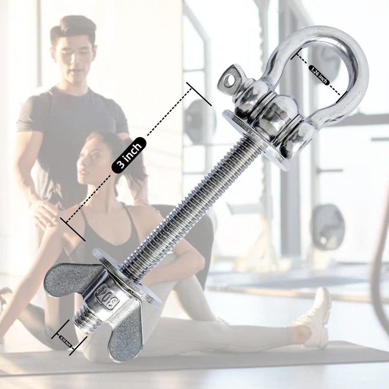 QKWL 2-Pack Heavy Duty Power Rack Attachments - Resistance Band Hooks & O-Ring Squat Rack Accessories | Durable Steel Band Pegs for Crossfit, Power Cage, Home Gym | Easy Installation, Universal Fit