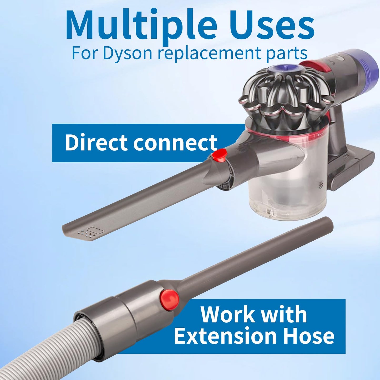 For Dyson Crevice Tool Replacement, Crevice Tool Vacuum Attachments Compatible for Dyson Gen5 G5 V7 V8 V10 V11 V15 Outsize Vacuum Cleaner Accessories. Replacement Parts for Dyson Vacuum Attachments