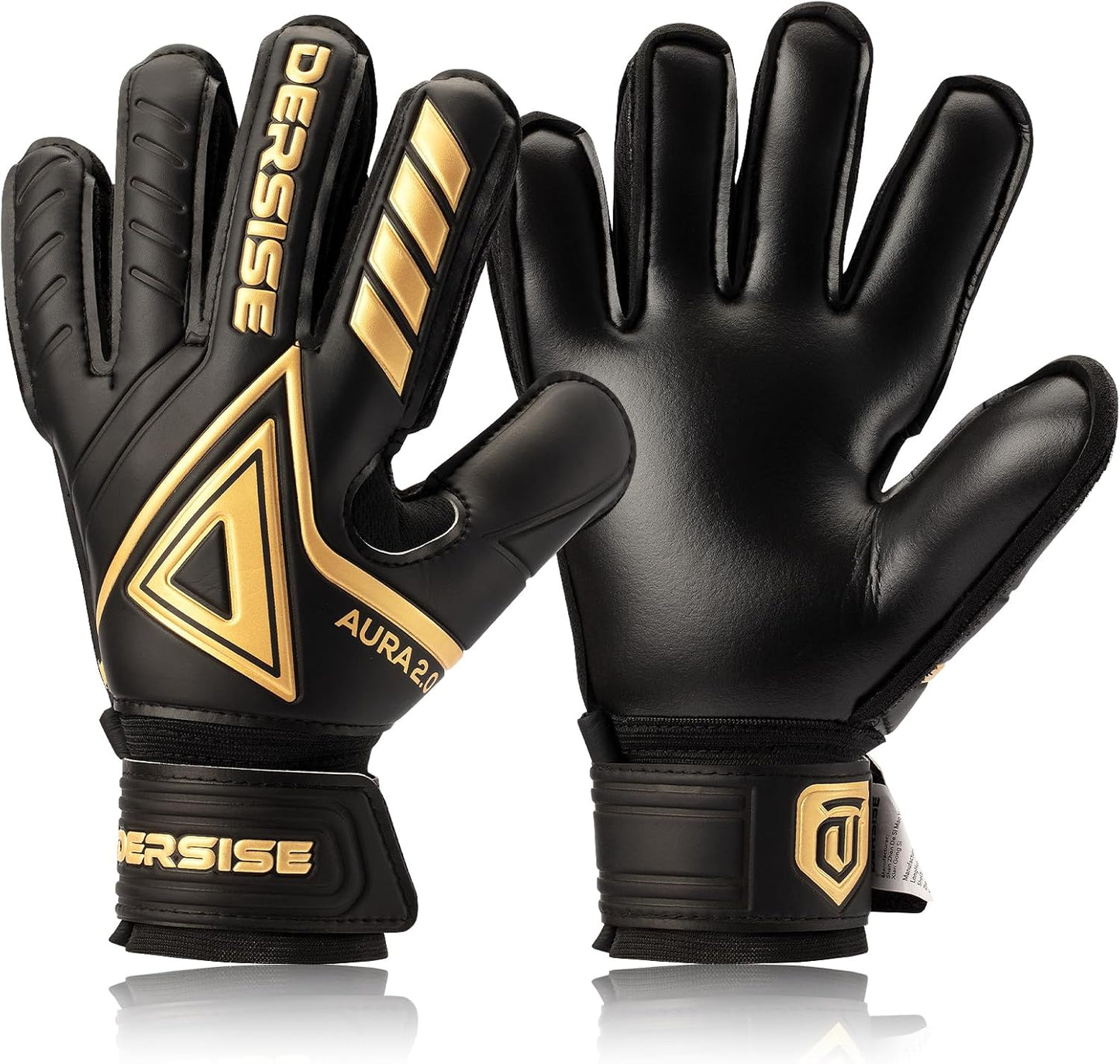 Regine Switzerland Goalkeeper Gloves - Premium Anti-Slip Grip & Finger Protection for All Weather | Kids & Adults