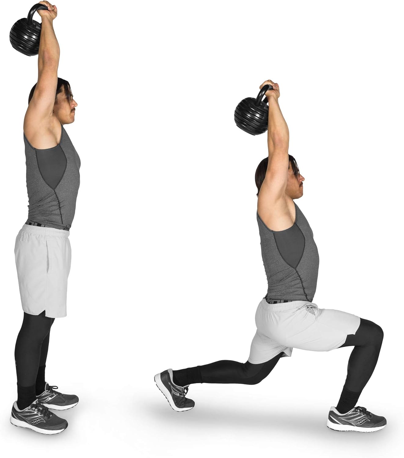 ProsourceFit Adjustable Kettlebell Weight Set - 40 lb for Home Gym Strength Training
