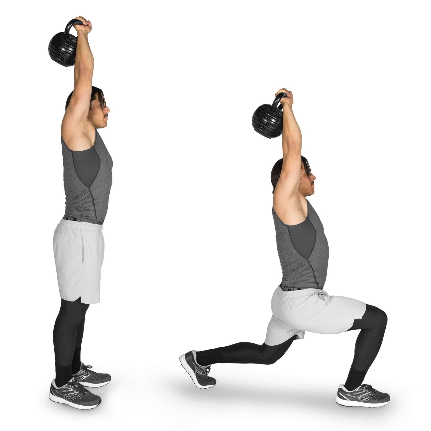 ProsourceFit Adjustable 40-lb Cast Iron Kettlebell Weight Set for Home Gym Strength Training