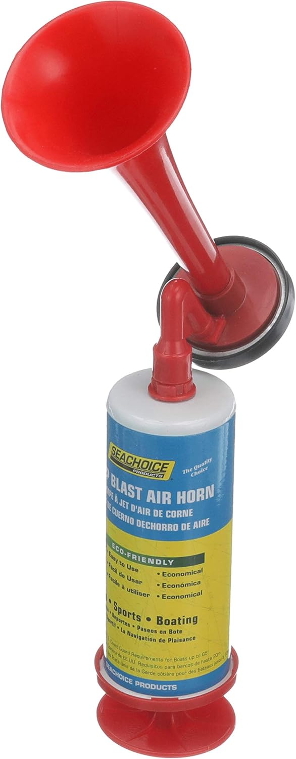 Seachoice Reusable Eco-Friendly Air Horn - 110 dB Sound for Boating, Auto & Sports