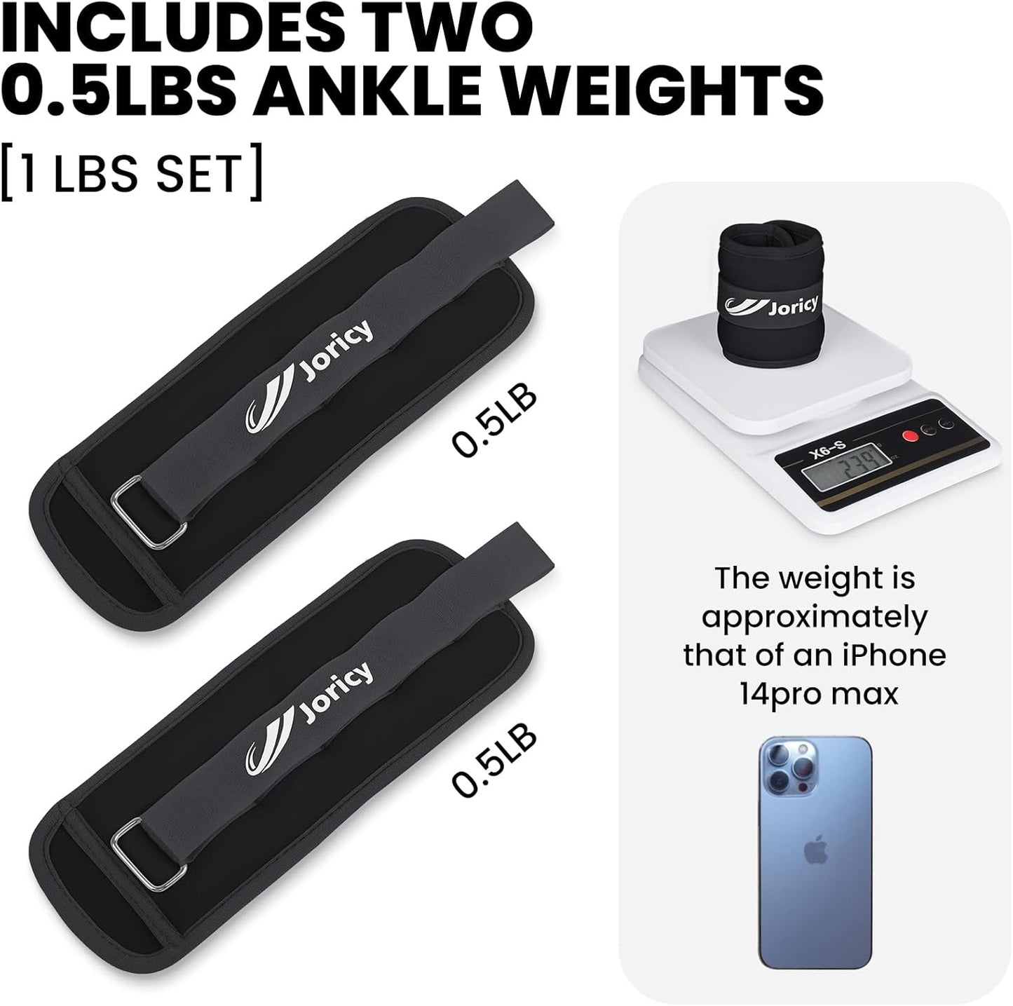 Skiennix Ankle Weights - Adjustable 1-20 LBS for Strength Training & Physical Therapy | Unisex Fitness Gear
