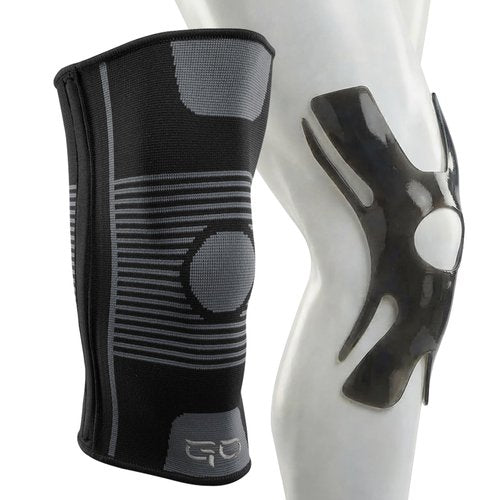 Kinesiology Knee Compression Sleeves - Professional Knee Support Braces for Men and Women for Joint Pain Relief, Swelling, ACL, MCL, FSA and HSA Approved (Black, Large)