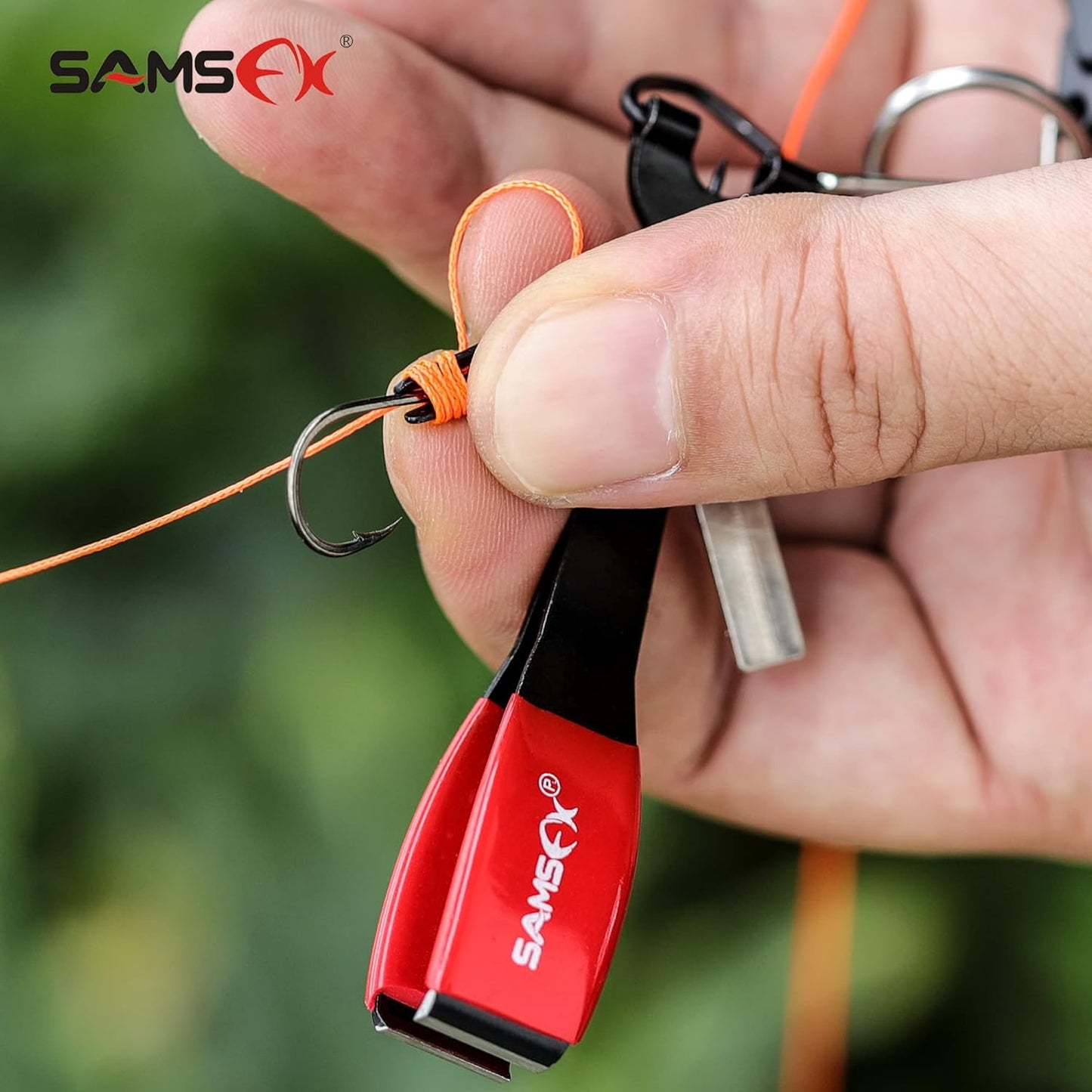 SAMSFX Fishing Knot Tying Tool - Multifunctional Fly Fishing Nippers for Quick Knot Tying | Durable Fishing Clippers
