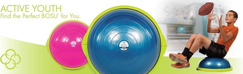 Bosu Sport Balance Trainer - Compact Travel Size for Enhanced Stability and Strength