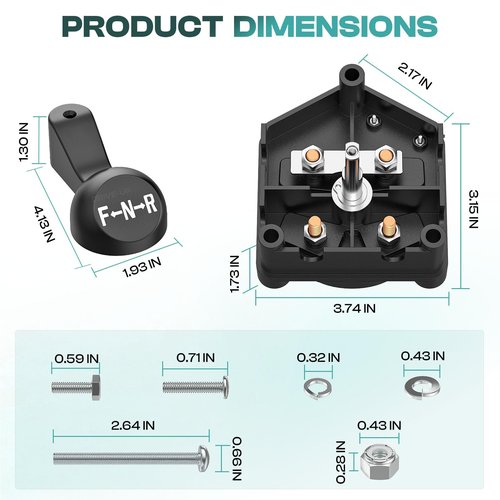 DRIVE UP Club Car DS Forward Reverse Switch 36v, Club Car Forward and Reverse Switch Assembly with Handle 36 Volt for Club Car DS 1983-Up Gas and Electric Golf Carts, OEM 1011997, 101753003