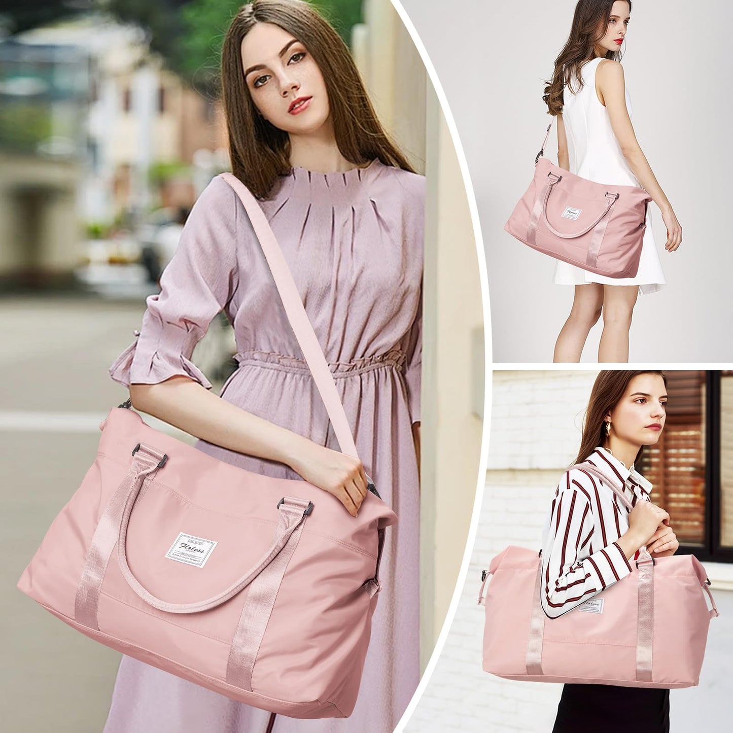 Travel Duffel Bag, Carry On Overnight Weekender Bags for Women