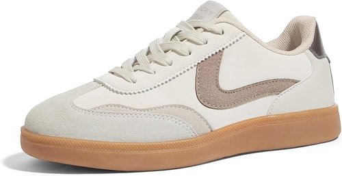 Lucky Step Women's Retro Fashion Sneakers - Classic Casual Non-Slip Walking Shoes for Comfort