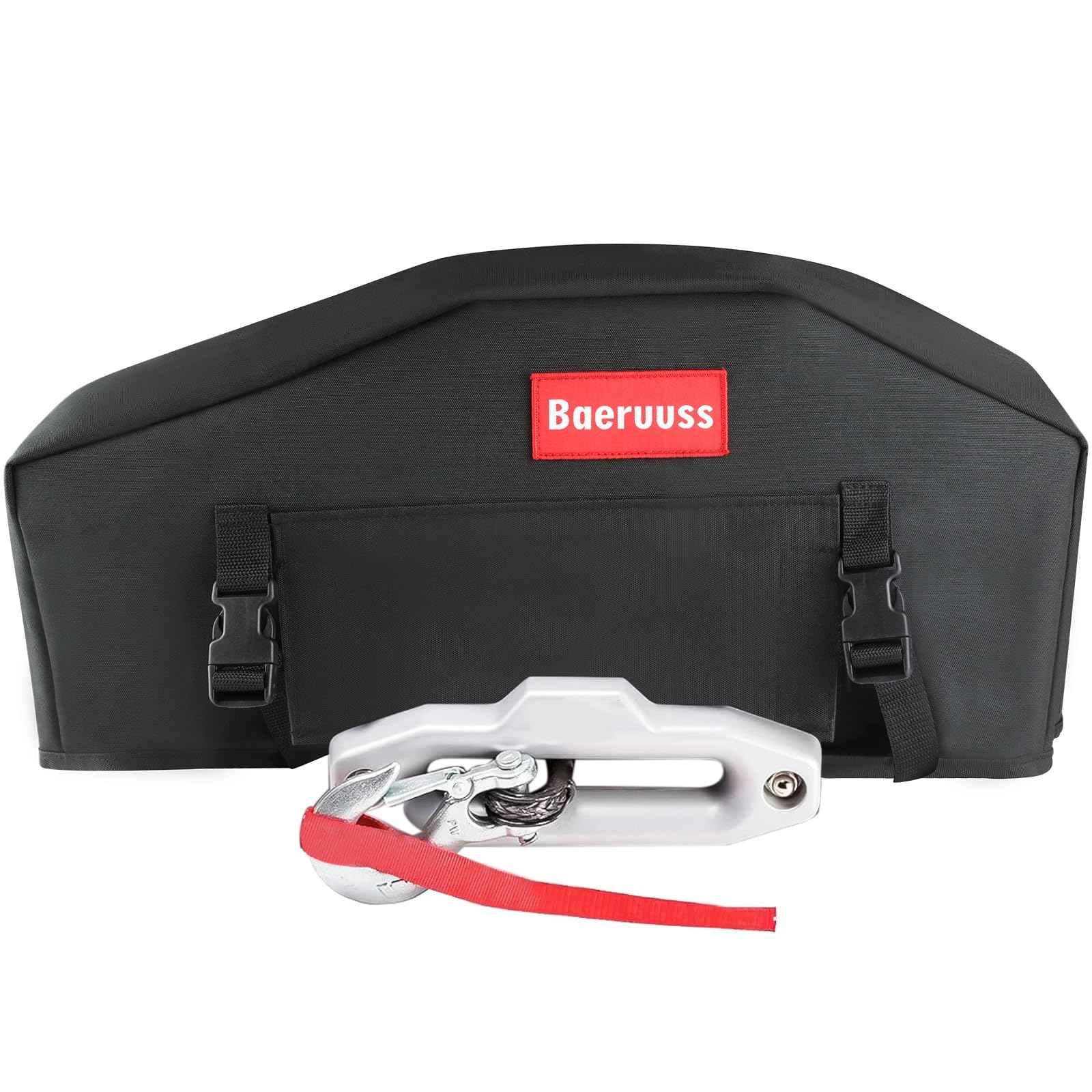 Winch Cover,Heavy Duty UV-resistant Waterproof Winch Protective Cover for Electric Winches 8000-12000 lbs up to 13500 lbs,Indoor/Outdoor Winch Accessories