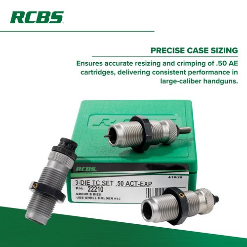 3-DIE TC Set .50 ACT-EXP